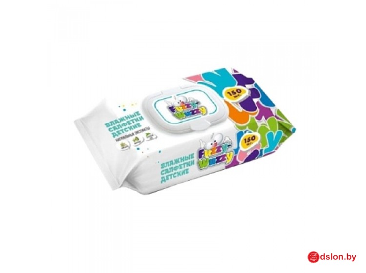 Гигиенические влажные салфетки Fuzzy-Wuzzy 150 шт., "Детские"